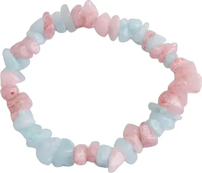 Image de Bracelet DA-28285 - Élégance Rose et Bleu KP28285