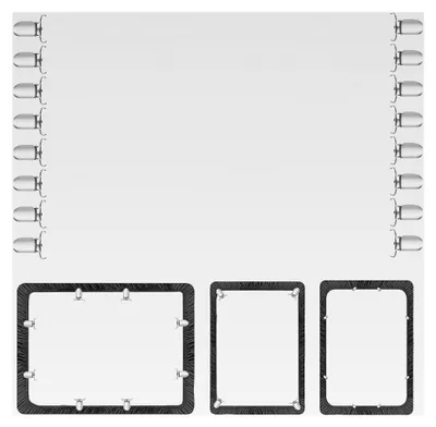 Produktbild von 8 Stück Verstellbare Bettlakenspanner, 67–250 cm Elastische Betttuchspanner mit Metallclips für Spannbettlaken, Sofa, Matratze und Bügelbrett (Weiß)