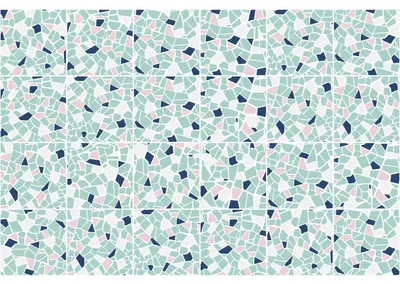 Zdjęcie produktu dla Naklejki ścienne – samoprzylepne naklejki na płytki do kuchni i łazienki – TERRAZZO WILMER – 24 naklejki 15 x 15 cm