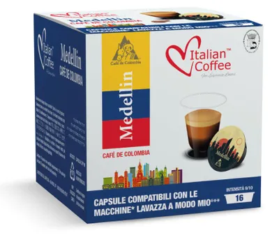 Zdjęcie produktu dla Medellin 100% Arabica kapsułki do Lavazza a Modo Mio - 16 kapsułek