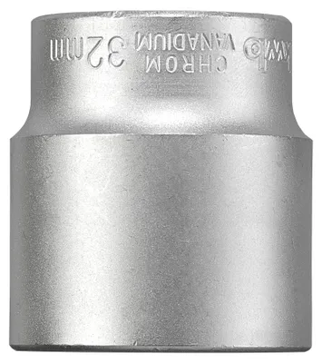 Produktbild von kwb 32 mm Kraft-Steckschlüssel-Einsatz aus CV-Stahl (Antrieb: 1/2 Zoll Innenvier