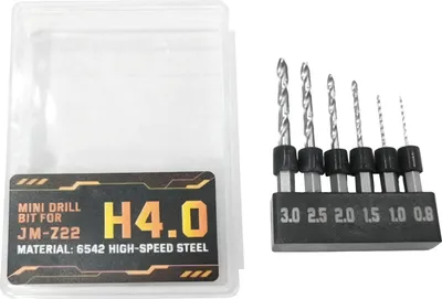 Produktbild von 6-teiliges Mini-Bohrer-Set aus HSS-Spiralbohrern für Bastelarbeiten, Schmuck und Armbänder JM-Z22 (6 Stück)