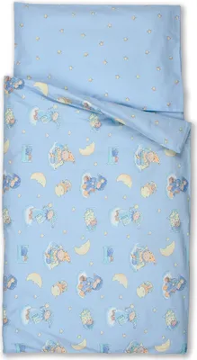 Immagine prodotto di Kindertraum Biancheria da letto per neonati Traummännchen Azzurro 100 x 135 cm 100% cotone