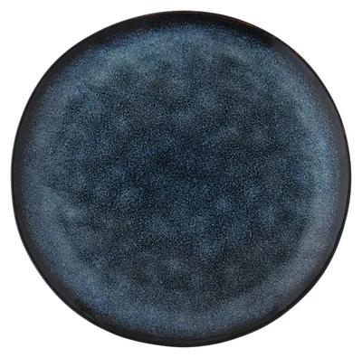 Image de DUKA - Assiettes à table, assiettes de service - OKINAVA DUKA. Assiettes en céramique pour le petit-déjeuner, 21 cm, bleu marine. Convient au lave-vaisselle