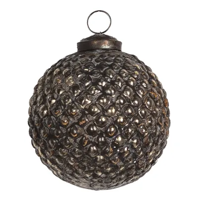 Produktbild von Clayre & Eef Weihnachtskugel Ø 7 cm Braun Glas