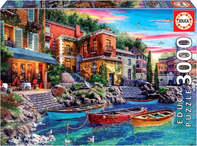 Produktbild von EDUCA Puzzle Sonnenuntergang, Como, Italien 3000 Teile