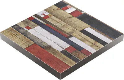 Produktbild von BRASIL | Gastro Tischplatte | B:T 70 x 70 cm | Vintage Bunt | Quadratisch | Gastro Tischplatte