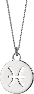 Produktbild von cai Halskette Fische Sternzeichen 925/- Sterling Silber rhodiniert