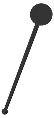 Immagine prodotto di Agitatore per cocktail "Round" nero