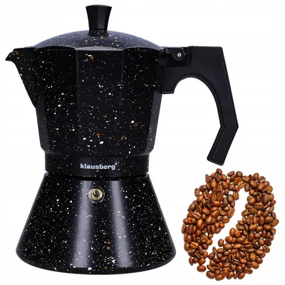 Produktbild von Klausberg Moka Express 6 Tassen Espressokocher Kaffepresse Kaffeekocher KB-7159 Induktionsherd