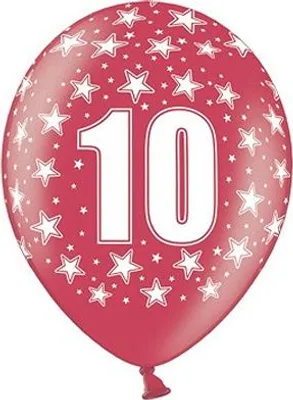 Immagine prodotto di Palloncino 10° compleanno, stampato, 14 pollici, 1 pezzo.