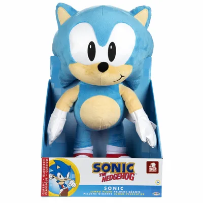Obrázok produktu pre Sonic the Hedgehog Sonic Jumbo Plush, hračkárske zvieratá, 3 rok / roky