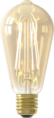 Produktbild von LED Lampe E27, ST64, Gerade Filament, Gold, 2100K Warmweiß Licht, nicht dimmbar