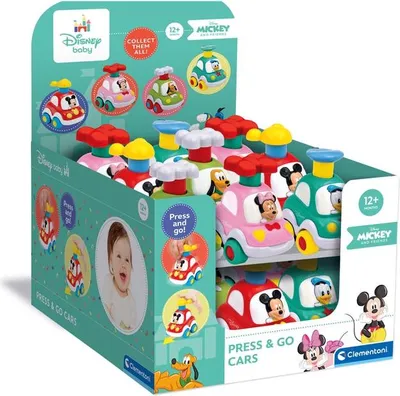 Immagine prodotto di Clementoni BABY Macchinina Disney Press & Go! 17920 - giocattolo per bambini