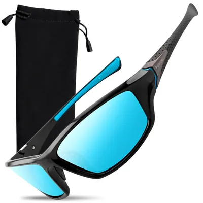 Produktbild von Universal-Set polarisierter Sportbrillen mit Etui, schwarz