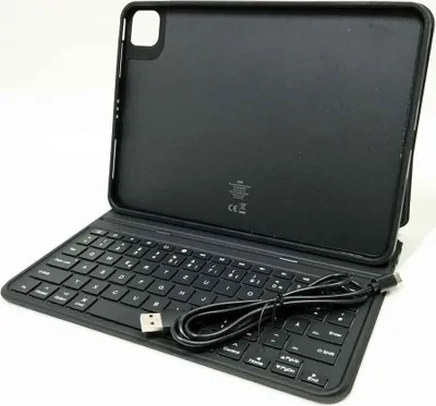 Produktbild von ESR Ascend Tastatur Hülle Lite, iPad Tastatur kompatibel mit iPad Pro 11/iPad Air 5/4, magnetische abnehmbare, verstellbarer Hoch-/Querformatmodus, leicht tragbar, federnde Tasten, Schwarz