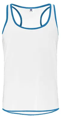 Image de Starworld - Haut sans manches pour homme, Sport LT5210 (M) (blanc/bleu atoll)