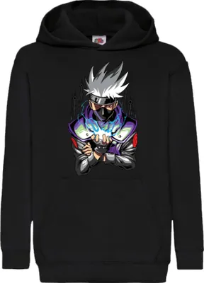 Produktbild von Kinder Kapuzenpullover Japan Manga Comics Anime Naruto Kakashi Hatake Sharingan Var-036 Kakashi Sharingan, 7-8 Jahr - 128 / Schwarz