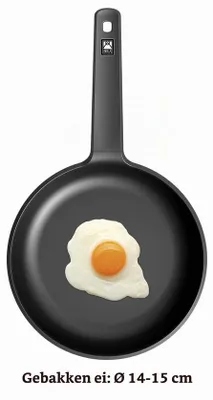 Productafbeelding van Sauteerpan, Aluminium, Zwart, 30 cm, geschikt voor alle soorten fornuizen inclusief inductie