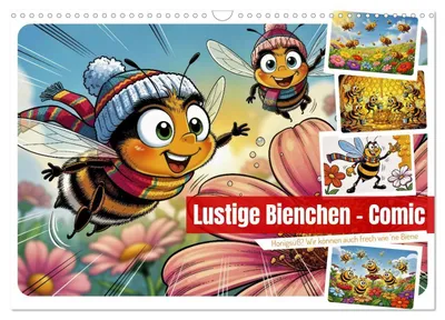 Produktbild von Lustige Bienchen - Comic (Wandkalender 2027 DIN A3 quer), CALVENDO Monatskalender
