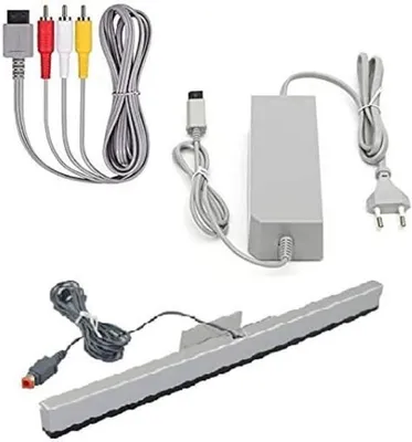 Produktbild von DARLINGTON & Sohns Kabel Set für Nintendo Wii Netzteil AV Kabel Scart Sensorleiste Zubehör