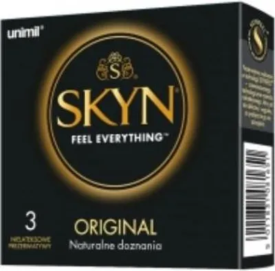 Image de 3 préservatifs masculins SKYN Original Skynfeel sans latex, souples, 53 mm de large