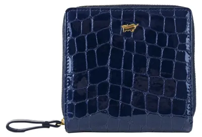 Produktbild von Portemonnaie VERONA Reißverschluss-Geldbörse S 6 Kartenfächer blau Damen - Leder