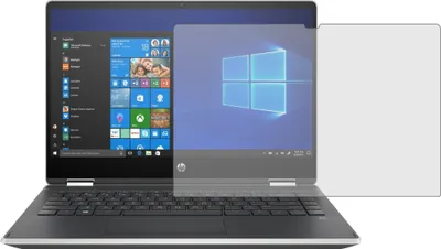 Produktbild von 2x Schutzfolie HP Pavilion x360 14-dh1153ng Antireflex Displayschutzfolie Antibakteriell