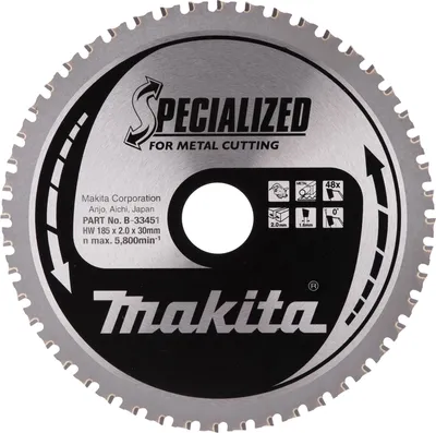 Obrázek produktu pro Pilový kotouč Makita, SPECIALIZED TCT T.C.T. - 185 x 30 mm - 48 zubů - kov