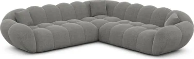 Produktbild von Strukturstoff Ecksofa Liva Grau
