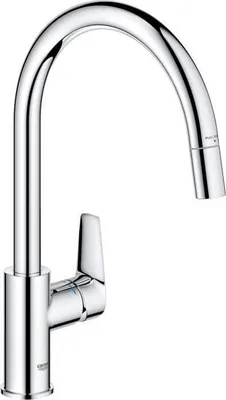 Produktbild von Küchenarmatur , Einhandmischer Spültischarmatur Chrom , Hoher C-Auslauf , Ausziehbarer Mousseur , GROHE StartEdge 30550000