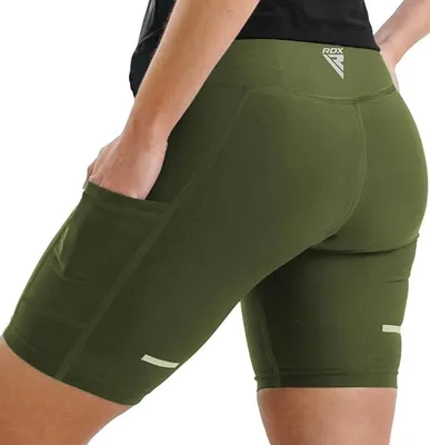 Produktbild von RDX Frauen Sauna Shorts, Saunaanzüge Shorts Sport Laufhose, Hot Thermo Schwitzhose für Abnehmen Laufen Yoga, Fitnessstudio Übungen, Damen-Mädchen Mehrfarbig Körperform Trainingseinheiten,2XL