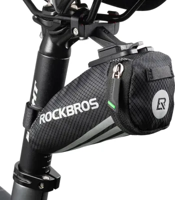 Produktbild von ROCKBROS Satteltasche Fahrradtasche Werkzeugtasche , mit Halterung ca.15 * 6,5 * 5CM
