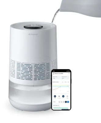 Immagine prodotto di Umidificatore BLUEAIR Premium Smart per ambienti fino a 46 m²: serbatoio da 3,5 l lavabile in lavastoviglie, sonno migliore grazie alla tecnologia di evaporazione, modalità automatica e notturna