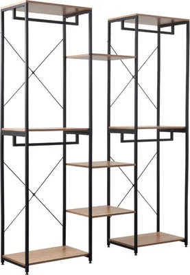 Obrázek produktu pro Robustní hnědá skříň, výška 165 cm