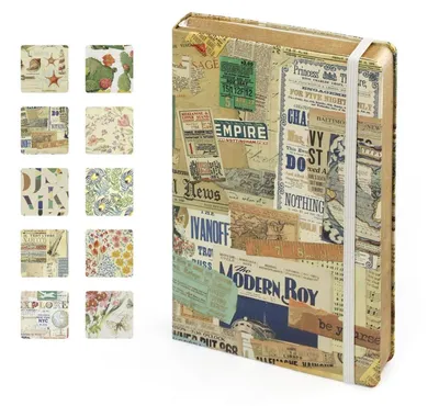 Produktbild von Hardcover Notizbuch A5 Liniert 106 Blatt mit Verschlussband & Innentasche