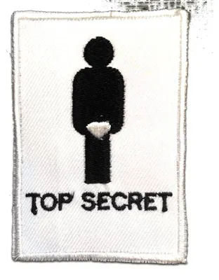 Produktbild von Top Secret Se x Penis/Vagina - Aufnäher, Bügelbild, Aufbügler, Applikationen, Patches, Flicken, Zum Aufbügeln, Größe: 5.4 x 8 cm