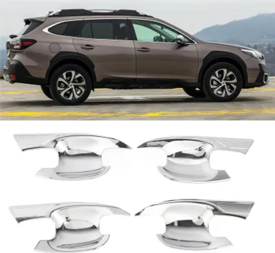 Zdjęcie produktu dla 4-częściowa osłona ramy klamki drzwi zewnętrznych, zamiennik ochronny do Subaru Outback 2020 do 2023