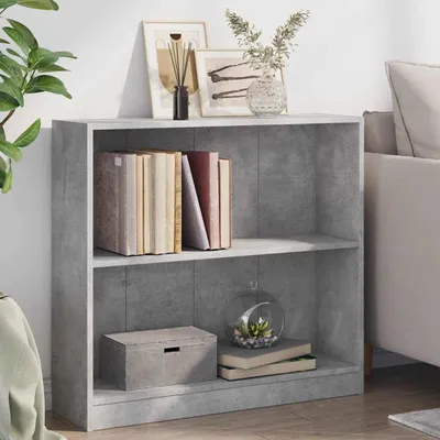 Produktbild von Bücherregal in Betongrau 80x24x75cm aus Holzwerkstoff