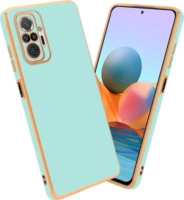 Produktbild von Cadorabo Schutzhülle für Xiaomi RedMi NOTE 10 PRO Hülle in Grün Handyhülle TPU Silikon Kameraschutz Etui Case