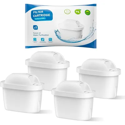 Image de Cartouches de filtre à eau - Compatibles avec Maxtra+ Plus et Maxtra Pro All-in-1 - Pour carafes filtrantes - Lot de 4