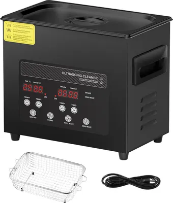 Produktbild von SucceBuy 3 L Ultraschallreiniger 120 W digitales Reinigungsgerät mit Schonmodus & optimierter Entgasung, 40 kHz Ultraschallgerät mit Heizung & Timer, ideal für Brillen und Uhren, Schwarz