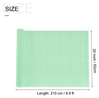 Produktbild von Krepppapier Apfelgrš¹n, 2.1m x 70m Floristen Krepp Papier Bunt fš¹r Handwerke, Party, Schulpapier, Kr?uselpapier, Verpackung, Blumen DIY