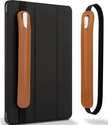 Zdjęcie produktu dla INF Apple Pencil Case,poliuretan Leather Pen Holder Sleeve Pouch for iPad Pencil brązowy