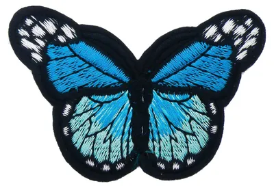 Produktbild von 1 Schmetterling Aufbügler, Applikation, 48x70mm, freie Farbwahl, Farbe:türkis