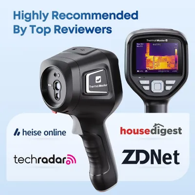 Productafbeelding van Warmtebeeldcamera Handheld - 512x384 Resolutie - 4X Zoom - Industriële Inspectie - Display