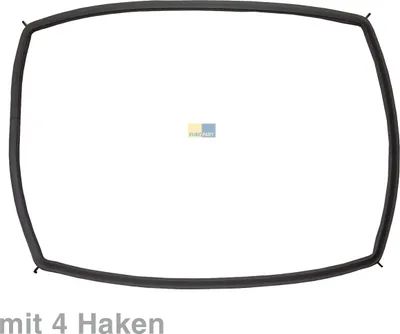 Produktbild von AEG Electrolux Türdichtung, Backofentürdichtung 4-seitig, vierseitig mit Haken - Nr.: 3871945105 ersetzt 3304363017
