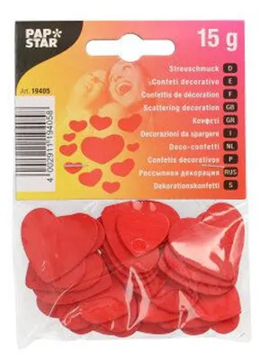 Image de Bijoux décoratifs en bois "Coeurs" 15 gr.