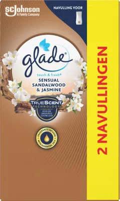 Produktbild von Glade - Touch & Fresh Nachfüller - Sinnliches Sandelholz-Jasmin - 2 × 10 ml - 1 Stück