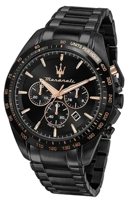 Immagine prodotto di Orologio da polso da uomo Maserati, acciaio inossidabile, modello TRAGUARDO, cronografo, colore nero, codice prodotto D3UMAR8873612048